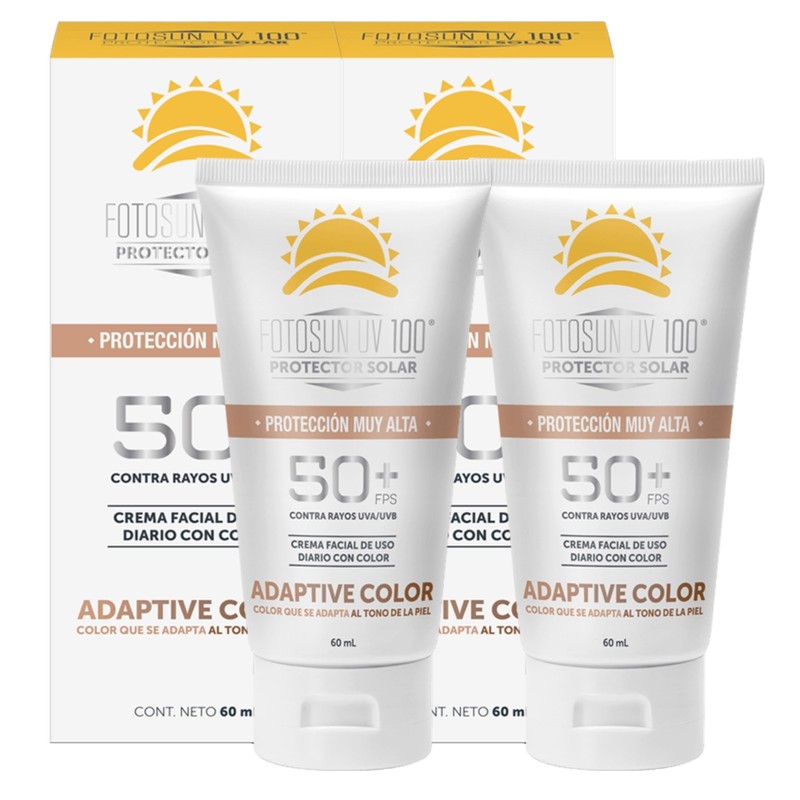 Fotosun UV 100 Protector Solar Adaptive Color Bloqueador Facial Protección