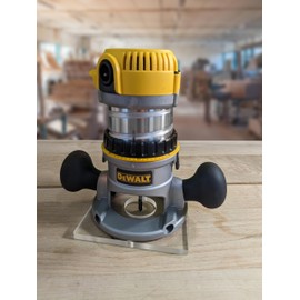 Fastfish 3/8"" Thick 6"" Square baseplate upgrade with a 2"" opening for Dewalt DW6184, DW6184S