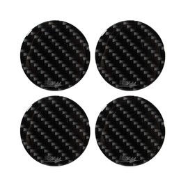 BIKE-label 910072 Wheel Hub Caps Sticker 3D for Car Rim Carbon Look Print Set of 4 Approx. 55 mm