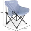 GAON. Silla Plegable para Camping y Exterior de Lona de