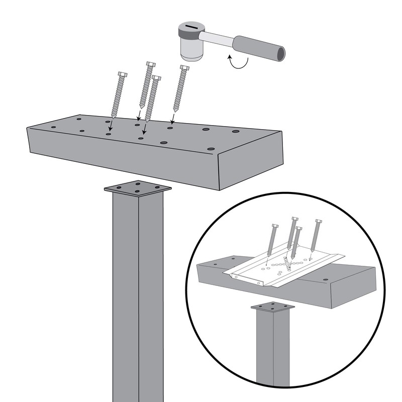 Mail Boss 7140 Box Spreader Bar for Three-Mailbox Applications, 3,