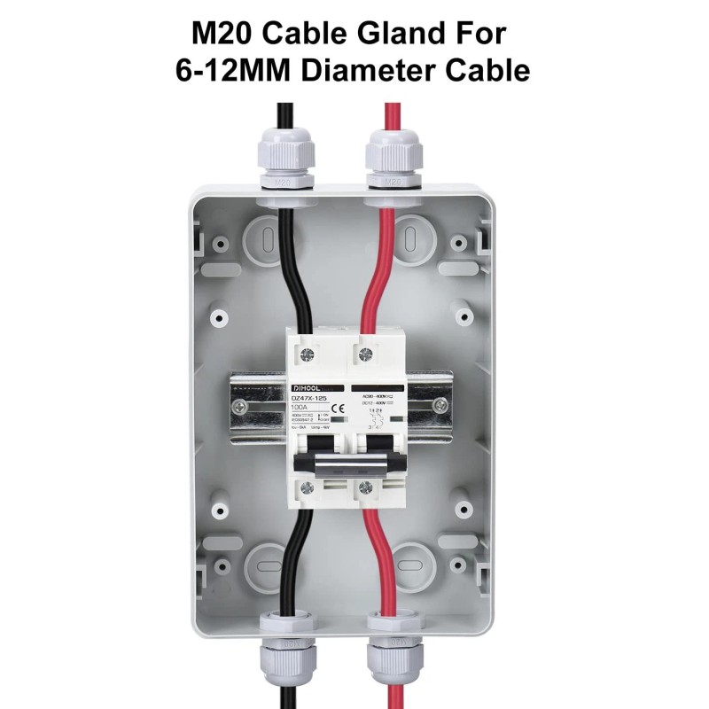 Dihool DC 100 Amp Breaker Outdoor Disconnect Miniature Circuit Breaker