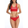Adoretex Women's Guard Workout Bikini Swimsuit Bottom (FGN08B) - Red