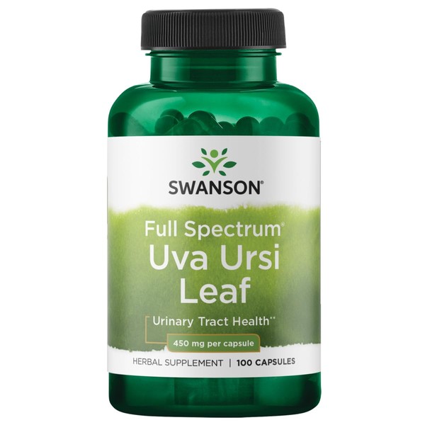 Swanson Full-Spectrum Uva Ursi Leaf - Herbal Supplement Supporting Kidney