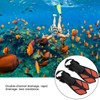 1 Pair Adjustable Snorkeling Fins TPR Open Heel Long Diving