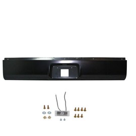 TJHSM Rear Bumper Roll Pan with LED Light Replacement for Silverado Sierra 1500 1999-2006