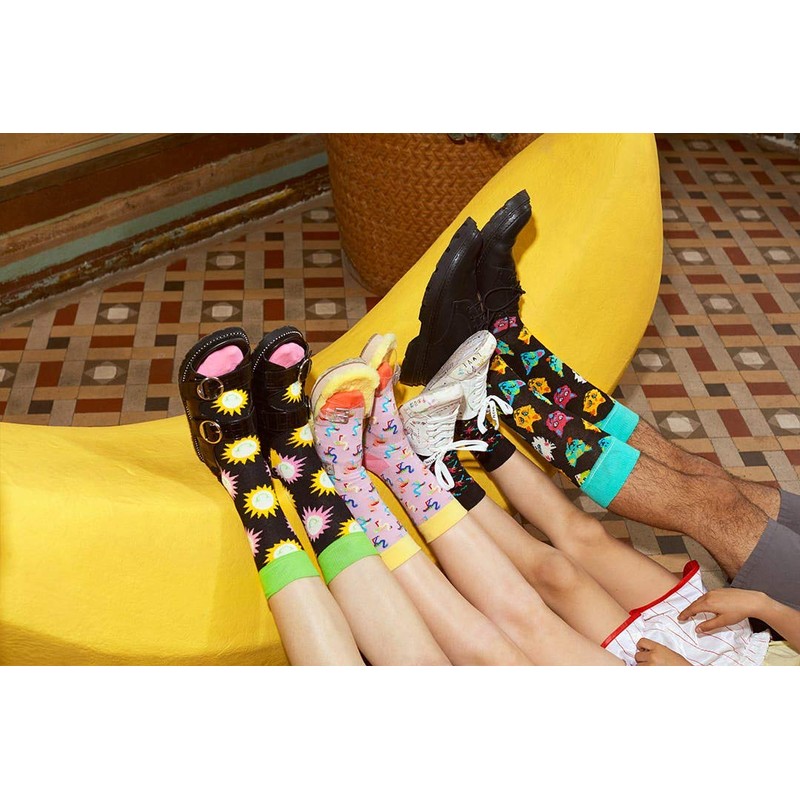 Happy Socks Men's Sponge Bob 6-Pack Gift Box 0100 10-13