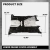 GRAND ORANGE Engine Splash Shield Guard Compatible with Honda Civic