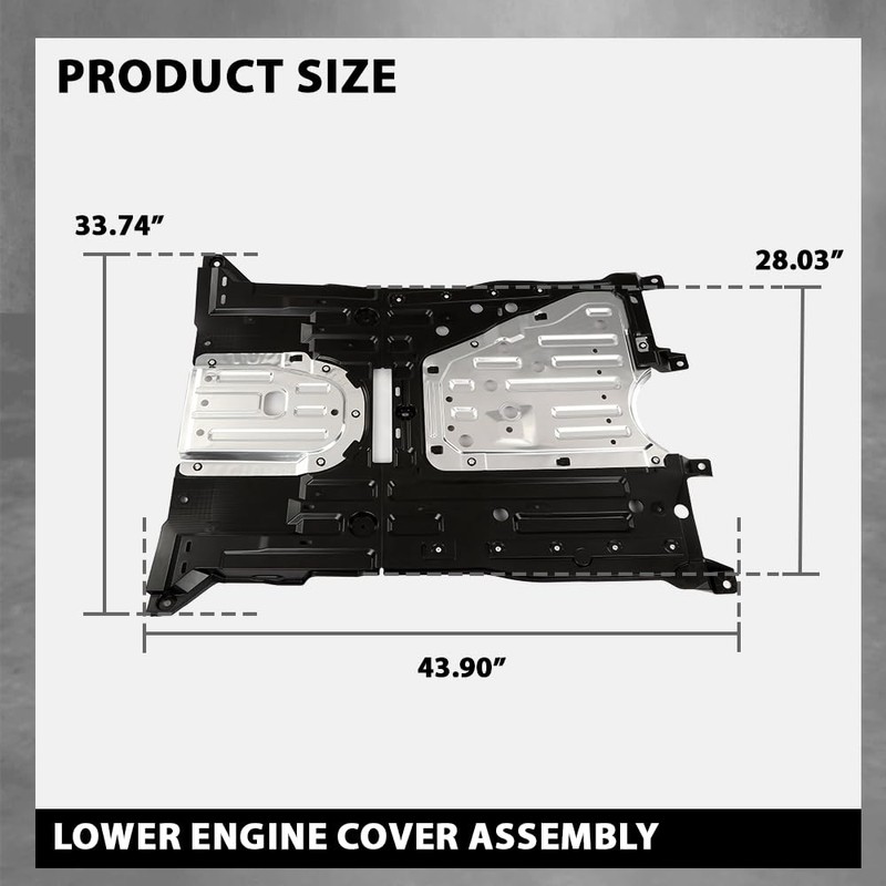 GRAND ORANGE Engine Splash Shield Guard Compatible with Honda Civic