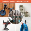 Cpais Garage Hooks with Anti-Slip Coating,Heavy Duty Wall Mount Storage