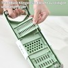 Vegetable Slicer Stainless Steel, 7 in 1 Multifunctional Panel Vegetable