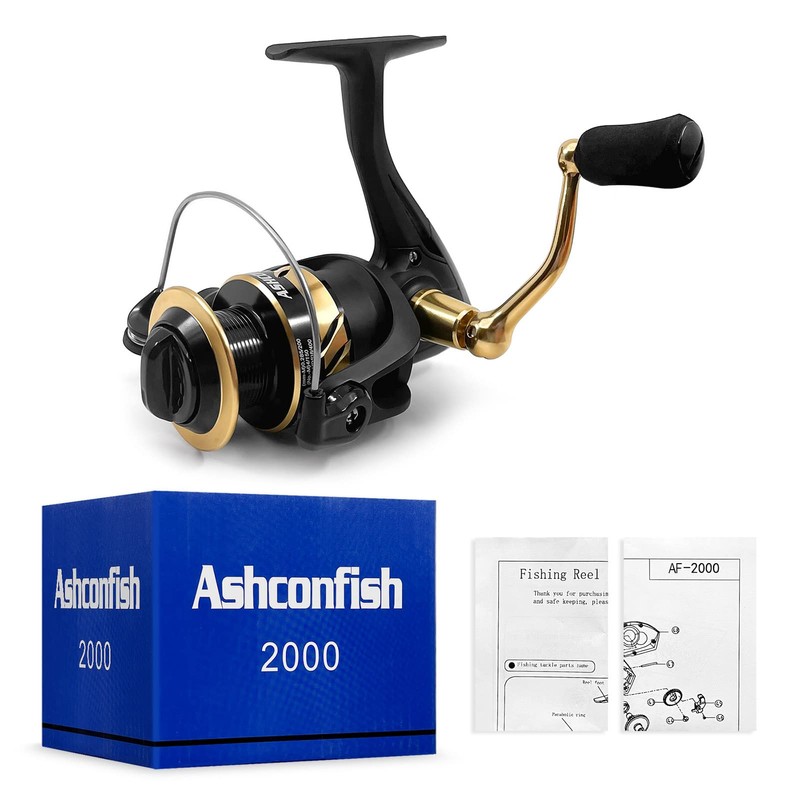 Ashconfish AF4000 Spinning Reel with PE String for Saltwater Fishing,