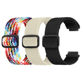 Ecogbd Elastic Nylon Replacement Strap 16mm 18mm 20mm 22mm, Quick Release Watch Straps, Soft Fabric Adjustable Breathable Sport Strap Women Men