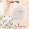 Wool Dryer Balls, 3 Count XL Dryer Lint Balls, Reusable