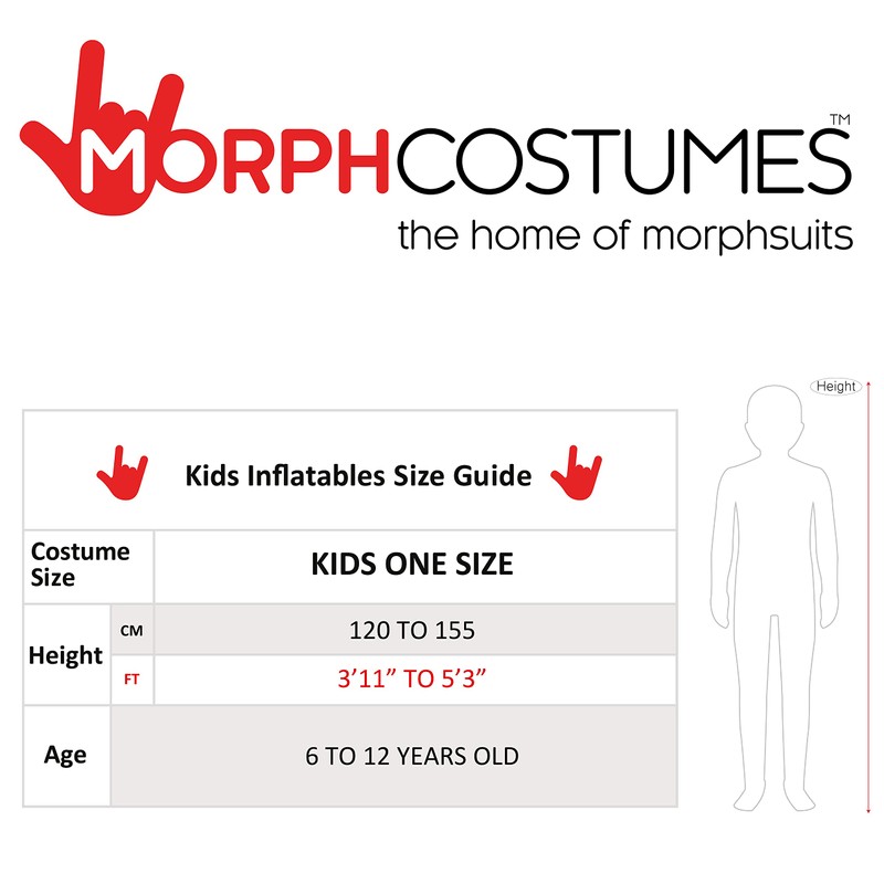 Morph Kids Inflatable Alien Costume, Blow Up Alien Outfit for