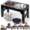 OSLIFE Plato para Perro，Comedero Elevado para Perro y Gato con