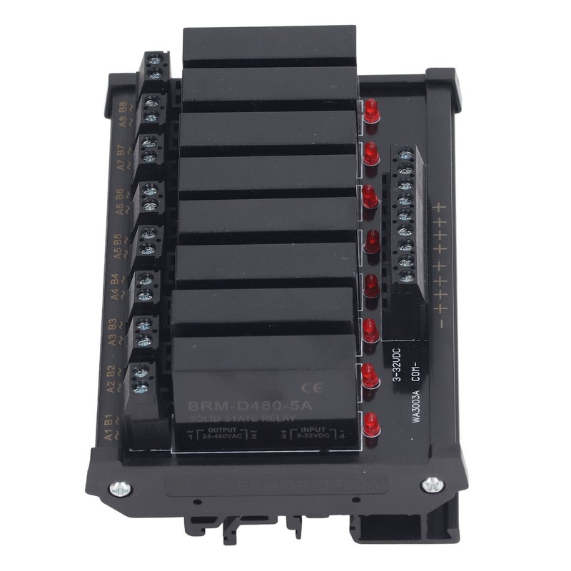 Solid State Relay Module DIN Rail Installation 8 Channel Solid