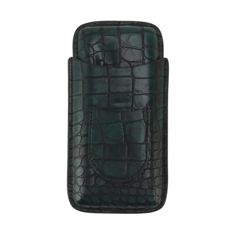 Artificial Leather Cigar Case Portable Lightweight Waterproof 3 Fingers Humidor