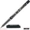 WIN 5 x 0.7mm Ball Point Pens Duke BLACK Premium