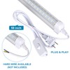 4-Pack 8ft LED Shop Light Fixture - 100W T8 Integrated