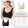 Lervanla Mastectomy Bras with Pockets for Prosthesis Front Closure Bras