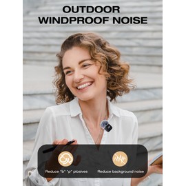 SUNMON Furry Mic Windscreen for DJI Mic Mini, Furry Mic Cover Pop Filter Compatible with DJI Mic Mini Wireless Mic, Reduce Wind Noise Improve Sound Quality (Black & White)