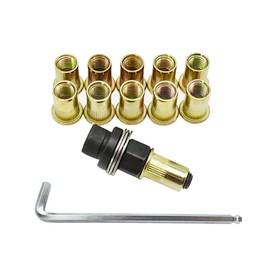 Hand Nut, M10, Small Nut, Hand Rivet, Blind Nut, Rivet Nuts Included, 11 Pieces