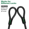 DAOSEC 10 ft x 1/2" Heavy Duty Cut-Proof Security Cable