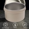 Insulated Food Container Beige 316 Stainless Steel Round Sealed Leak