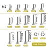 Zmbroll M2 Hex Socket Head Cap Screw 945Pcs Machine Screws