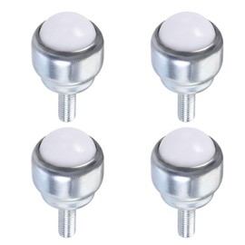 sourcing map Ball Transfer Bearing Unit 24mm 66Lbs Nylon Bolt-fixing Type for Transmission Pack of 4