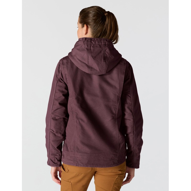 Carhartt Women's Iconic Washed Duck Sierra Jacket, Blackberry, Small