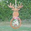 Bird Feeder Elk Deer for Wild Birds in Rust Look