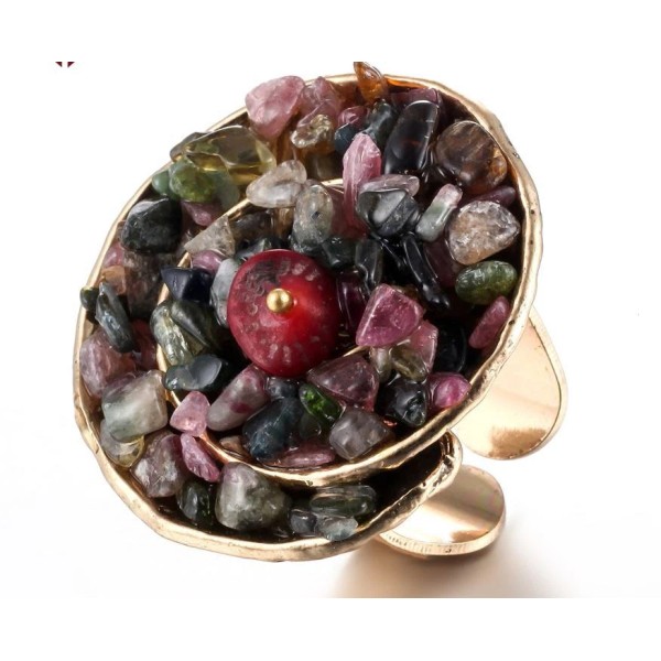 Undisclosed Adjustable Statement Fashion Ring One Size