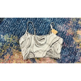 Victoria's Secret PINK Active Victorias Secret Sports Bra  Lightly Lined GREY CAMO SIZE XXL 2XL