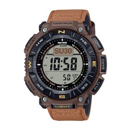Casio PRG-340 Climber Line Tough Solar Wristwatch Pro Trek, coyote brown, Flame retardant cross band