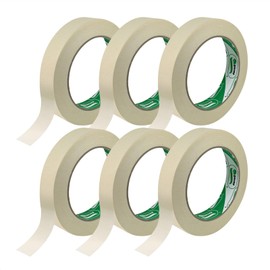 DEVEK Masking Tape, 0.7 in x 55 yds, Set of 6, for Painting, Crafting, DIY Projects, Clean Lines, Easy Removal, No Residue