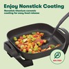 bella Electric Skillet and Frying Pan with Glass Lid, Nonstick