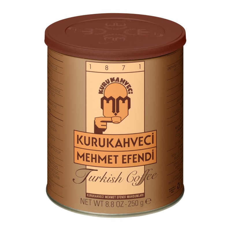 KURUKAHVECI MEHMET EFENDI Turkish Coffee, Arabica Beans, Roasted Ground,Rich Aroma,