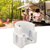 RV Awning End Plug White Solid Aluminum Durable Easy Installation