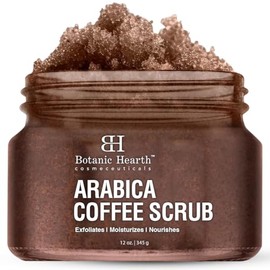 Botanic Hearth- Exfoliante corporal de café arábico Exfoliante corporal que actúa como exfoliante corporal y ayuda a hidratar la piel, el acné, la... 