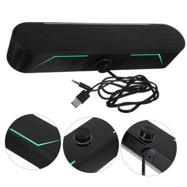 SHINEOFI Standing Sound Bar Speaker for Home Design Wide Compatibility with Tablets and Computers Easy Operation with Volume Control for Music Movies and Gaming