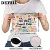 PYOUL Travel Lover Gift All My Travel Crap Makeup Bag