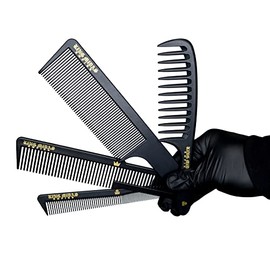 King Midas Barber Comb Set 4pcs Professional Hair Combs