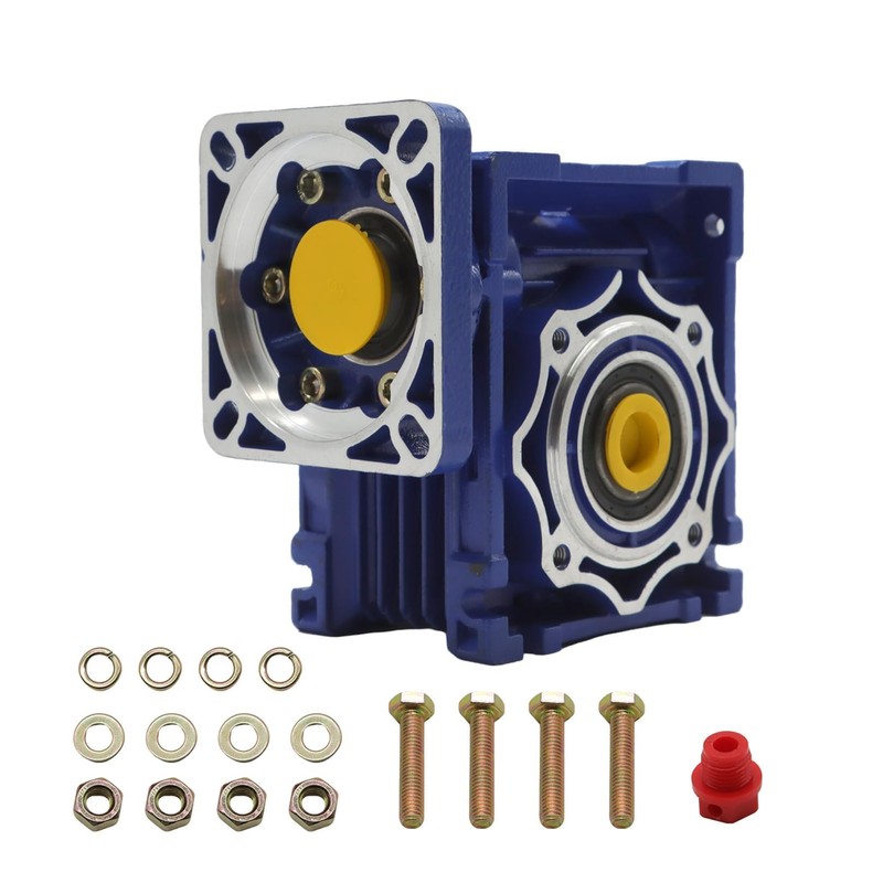Jecoupoon NMRV040 Worm Gear Reducer Ratio 10:1 Connection Matching Standard