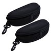 SUNTRADE Hard Case for Glasses Black Pack of 2, black