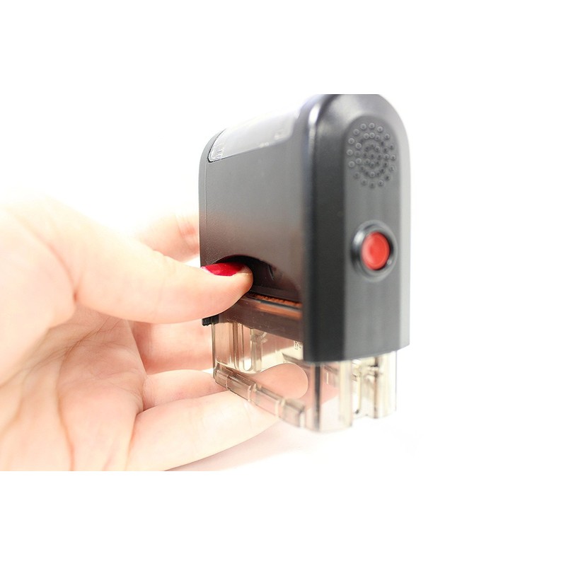ExcelMark Confirmation Self Inking Rubber Stamp - Red Ink (A1539)