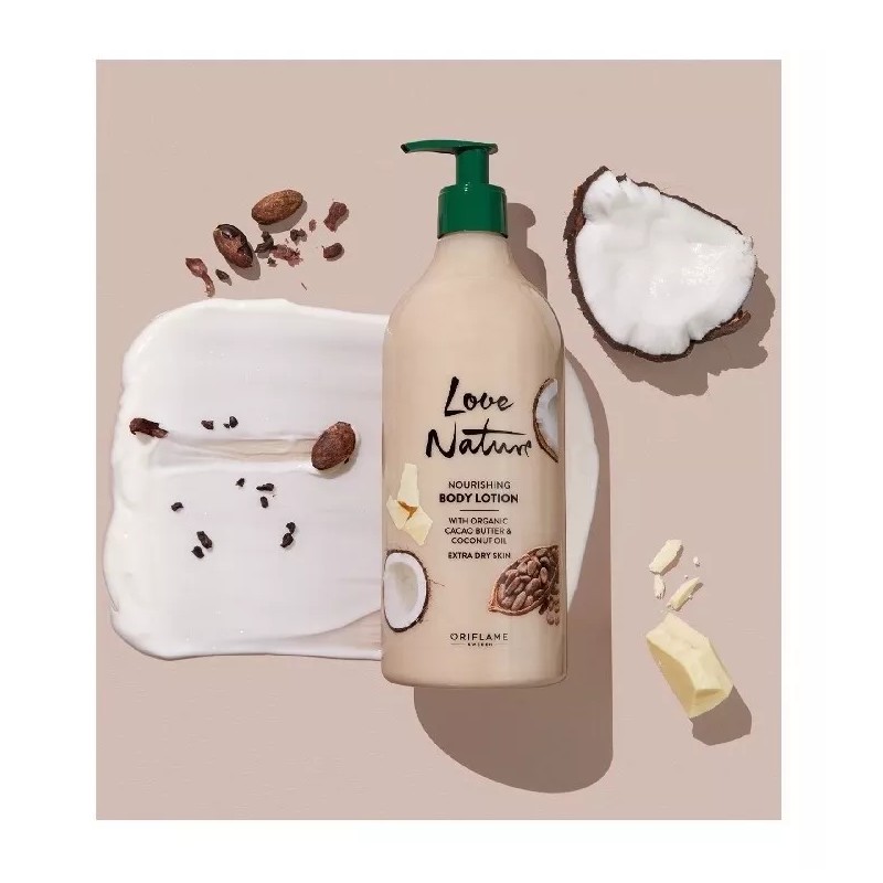 Love Nature Crema Para Piel Seca Hidrata-suaviza Aceite De Cacao