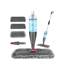 Spray Mop for Floor Cleaning with 3pcs Washable Pads Wet Dry Microfiber Mop with