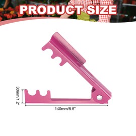 sourcing map Rose Thorn Stripper Tool 5.5" Metal Flower Thorn Leaf Remover Flower Stem and Leaf Stripping for Gardening Home Florist Arrangement, Pink